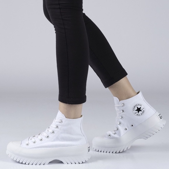 Converse Chuck Taylor All Star Adult Unisex Lugged Platforms Shoes A00871C White - Picture 11 of 11